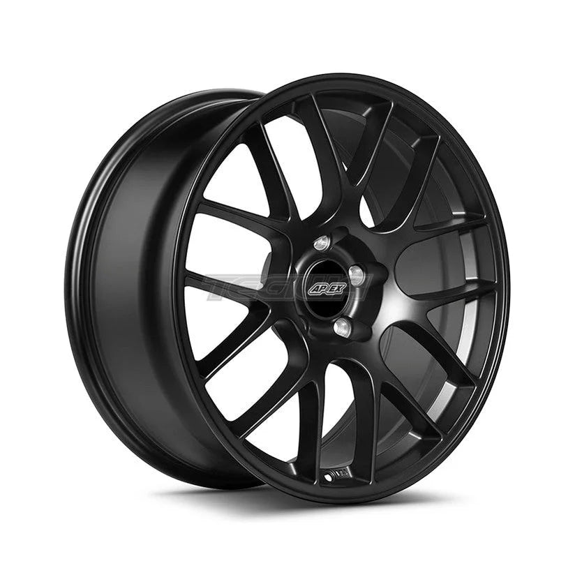 Sleek Satin Black Apex EC-7 Alloy Wheels for a Striking Look