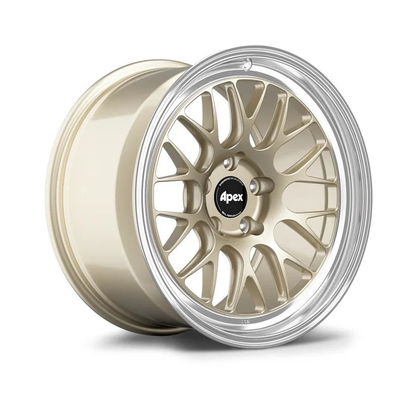 Apex ML-10RT Forged Touring Line Wheels in Gloss Motorsport Gold with Stunning Machined Lip Finish