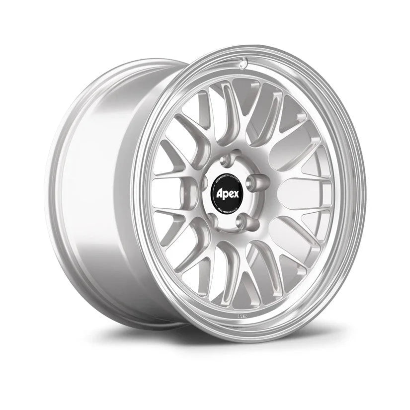 Apex ML-10RT Race Silver Forged Touring Wheels with Stylish Machined Lip