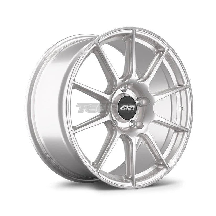Sleek Apex SM-10 Race Silver Alloy Wheels for Performance Enthusiasts