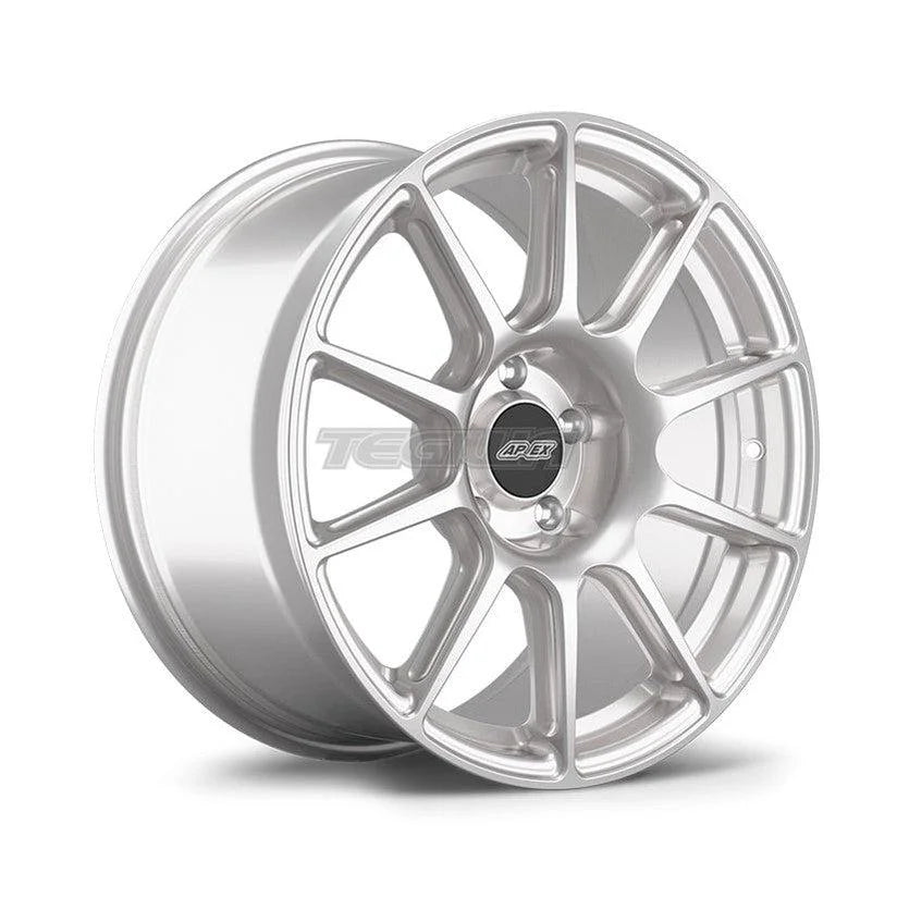 Sleek Apex SM-10 Race Silver Alloy Wheels for Performance Enthusiasts