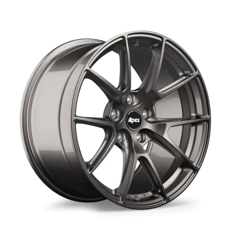 Stylish Apex VS-5 18x9 Alloy Wheels with ET42, 5x112 Bolt Pattern, and 57.1mm Centre Bore in Sleek Anthracite Finish