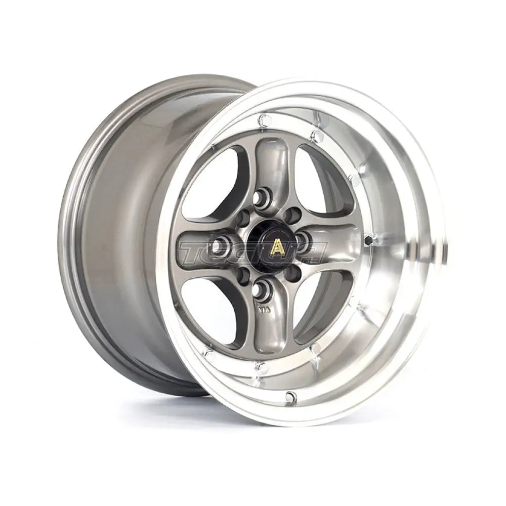 Autostar Classic Alloy Wheel with Sleek Gunmetal Finish and Polished Lip