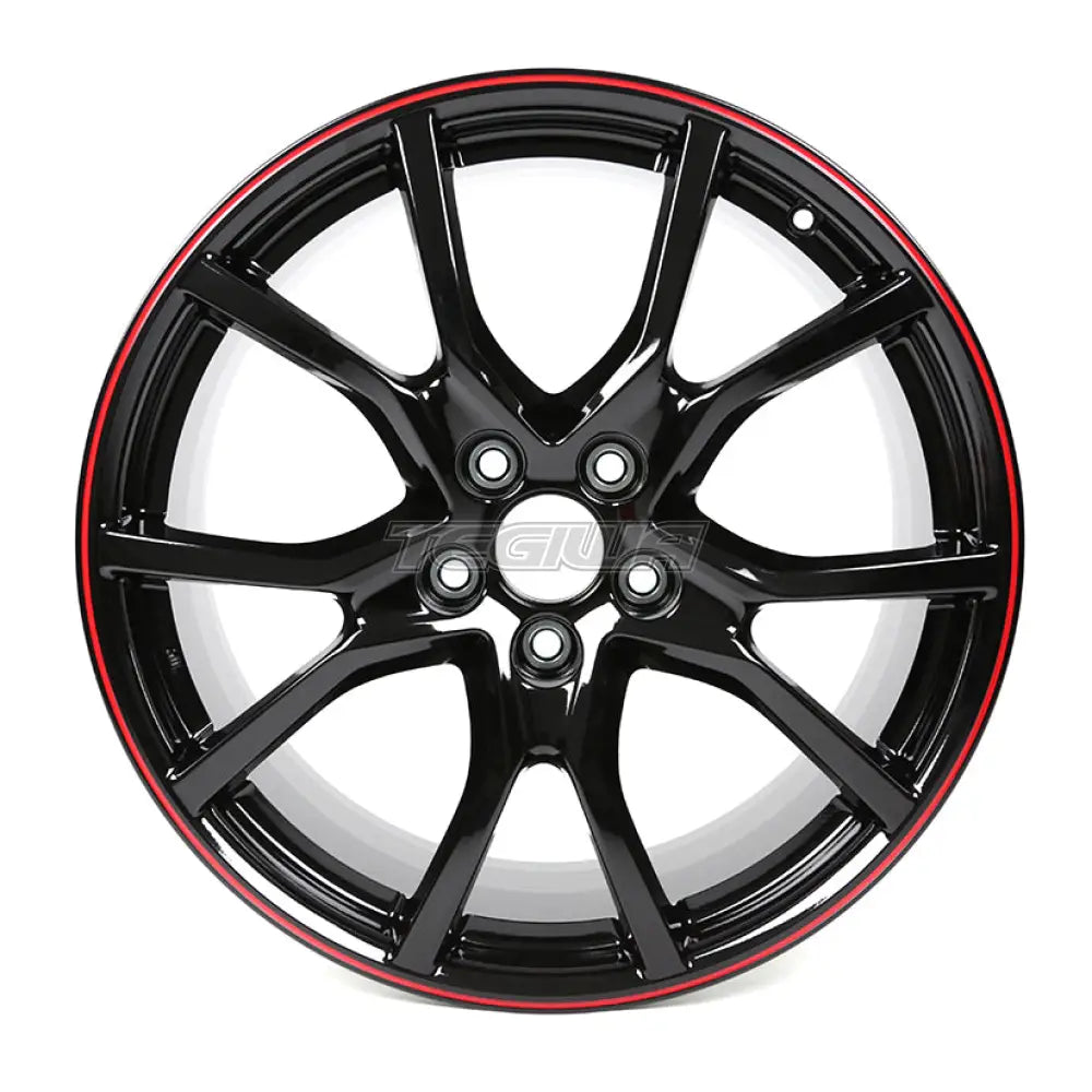 Authentic Honda 20" Alloy Wheel - 8.5J, 5x120 ET60 - Sleek Black Design for Civic Type-R FK2 FK8 (2015-2021)