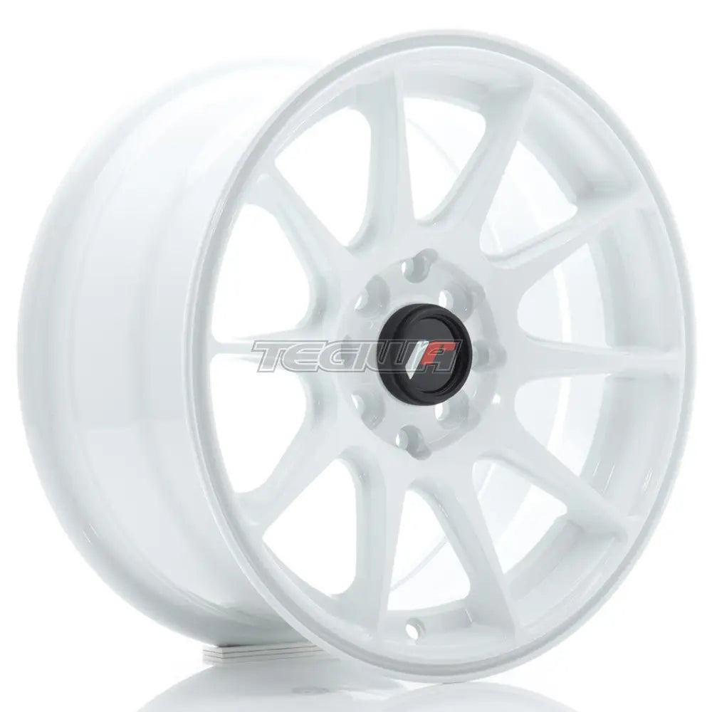 Stunning Japan Racing JR11 15x7 Alloy Wheels - Sleek White Finish with ET30 and Versatile 4x100/108 Bolt Pattern!