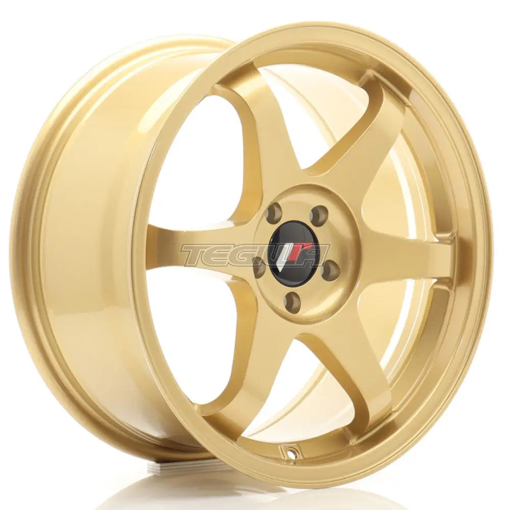 Stunning Japan Racing JR3 Gold Alloy Wheels – 17x8 ET35 with 5x114.3 Bolt Pattern