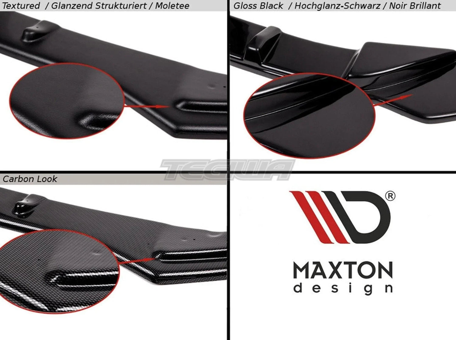 Maxton Design Rear Side Splitters V3 Alfa Romeo Giulietta Facelift 16-20