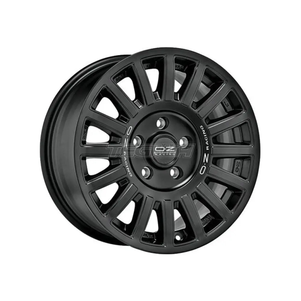 OZ Performance Matt Black Alloy Wheels for SUV and Offroad Rally Raid with Stunning Silver Lettering