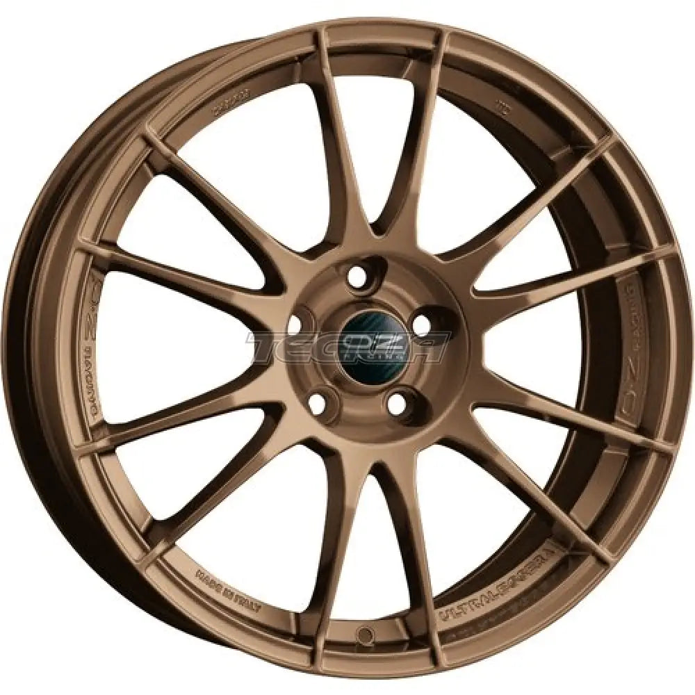 OZ Sport Ultraleggera 17x7.5 Alloy Wheels - Sleek Matt Bronze Finish, 5x100 Bolt Pattern, ET35