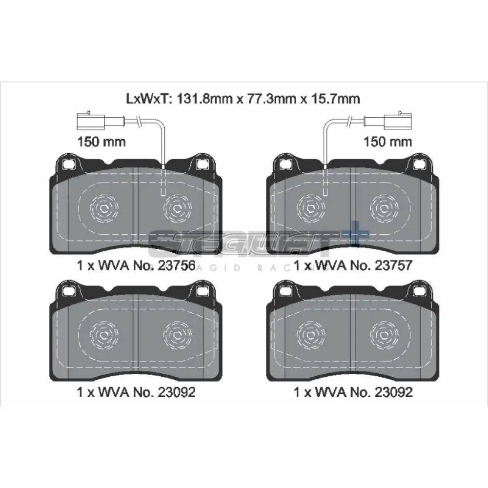 Pagid Street+ Brake Pads Alfa Romeo Giulietta 10-20 Front