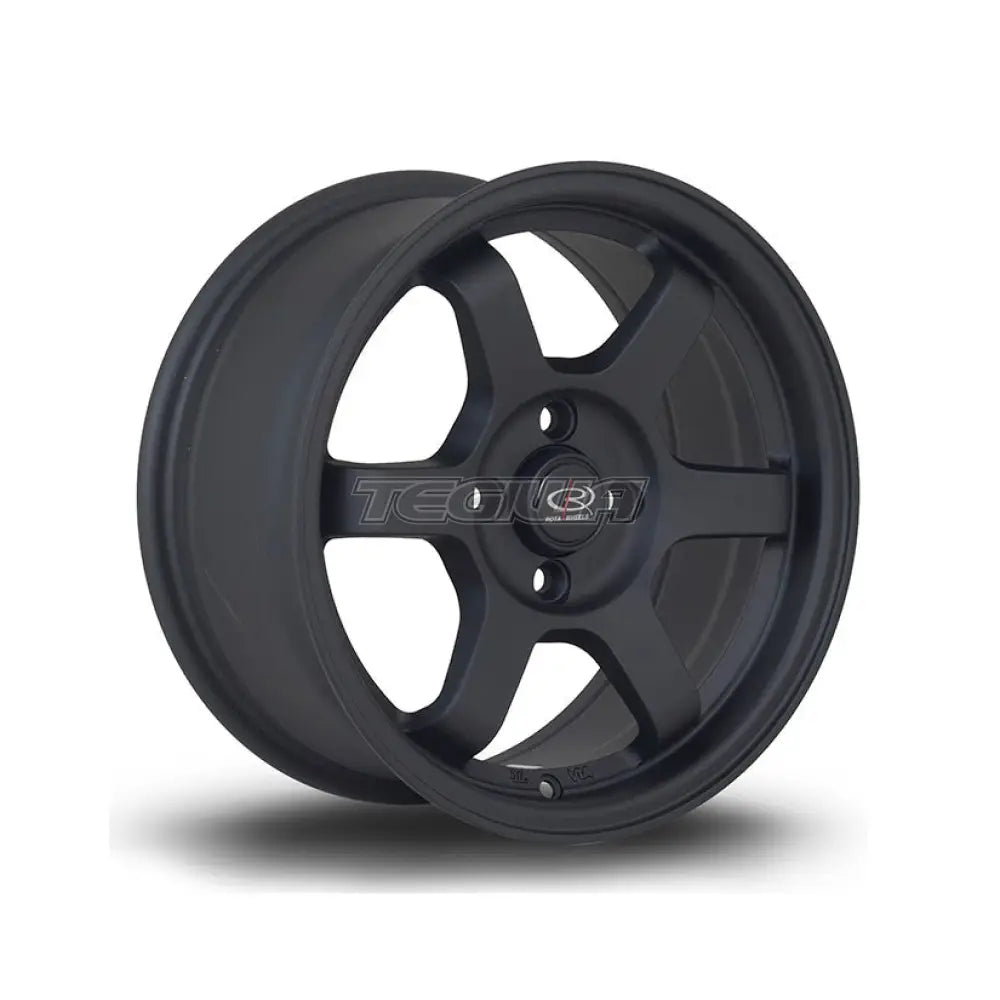 Sleek Rota Grid Alloy Wheels in Stylish Flat Black - Set of 2