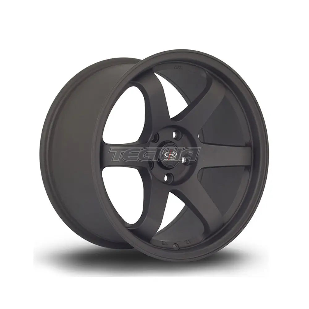 Sleek Rota Grid Alloy Wheels in Stylish Flat Black - Set of 2