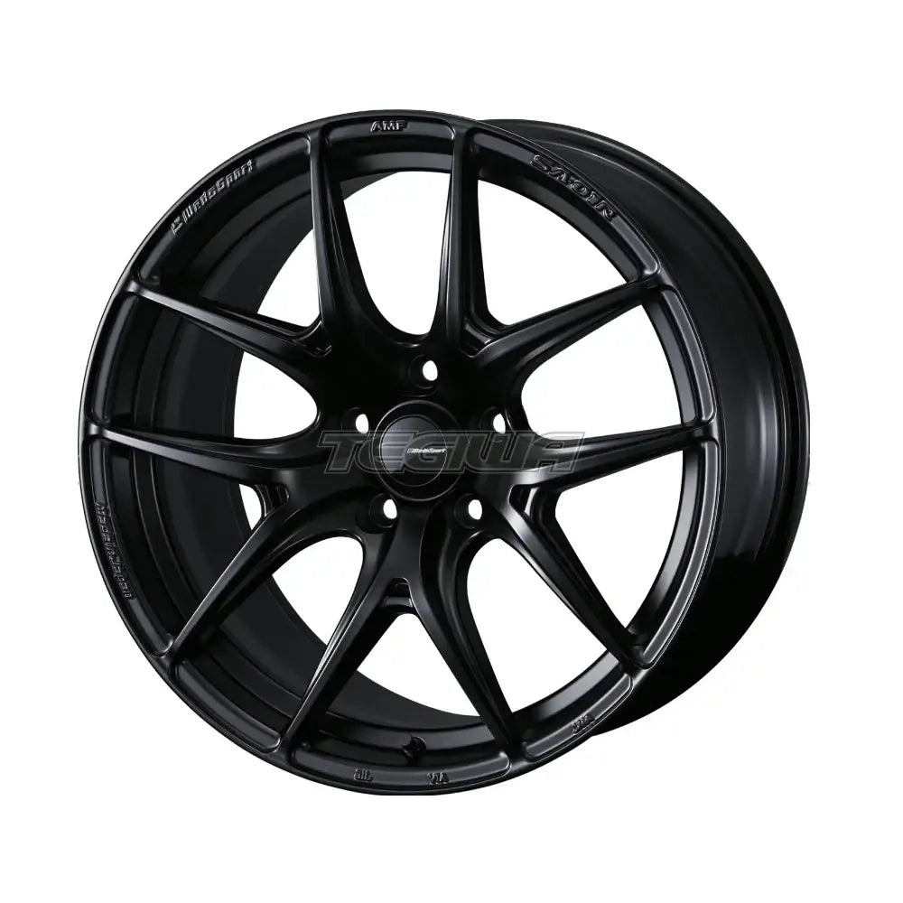 Sleek WedsSport SA-01R 17x7.5 Alloy Wheels - Stylish Matte Black Finish with ET45 Offset and 5x114.3 Bolt Pattern