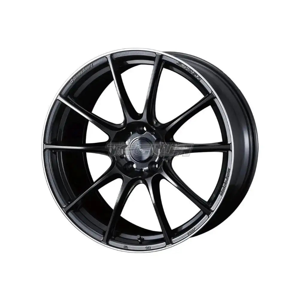 Sleek WedsSport SA-25R Alloy Wheels - Stylish Black Metal Finish, 19x8.5 ET45, 5x112 Compatibility