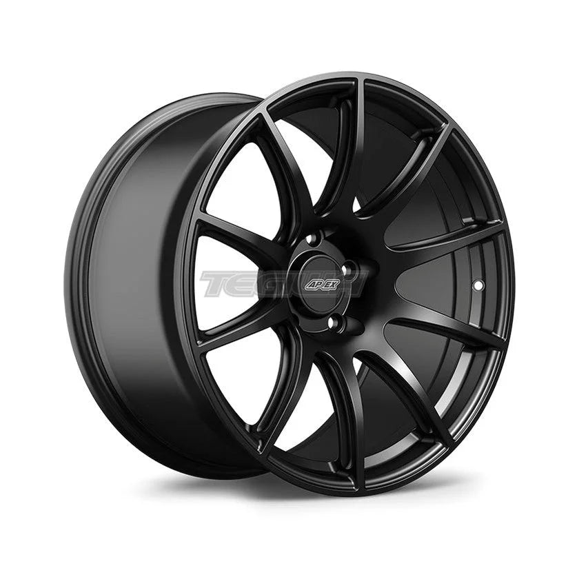 Sleek Satin Black Apex SM-10 Alloy Wheels for a Bold Look